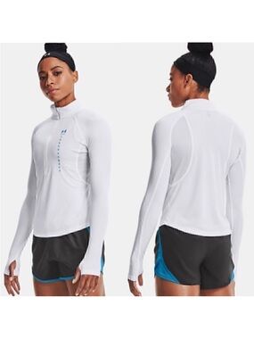 Under Armour Speed Stride Attitude ½ Zip Long Sleeve Top Size L